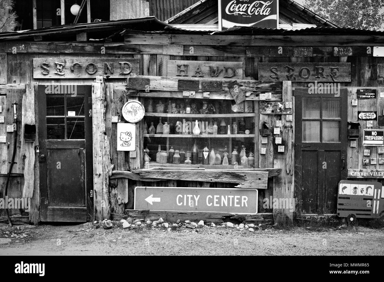 Abandoned Antique Shop Stock Photo