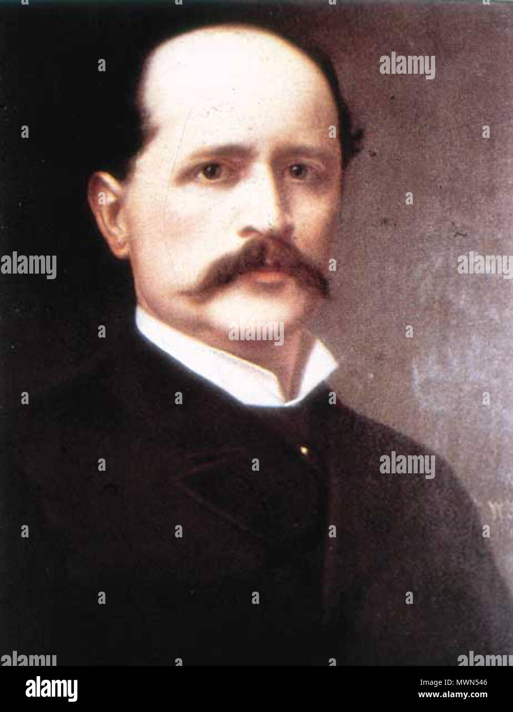 . Ramón Barros Luco (Chile) . XIX century painting. Unknown 512 Ramon Barros Luco Stock Photo