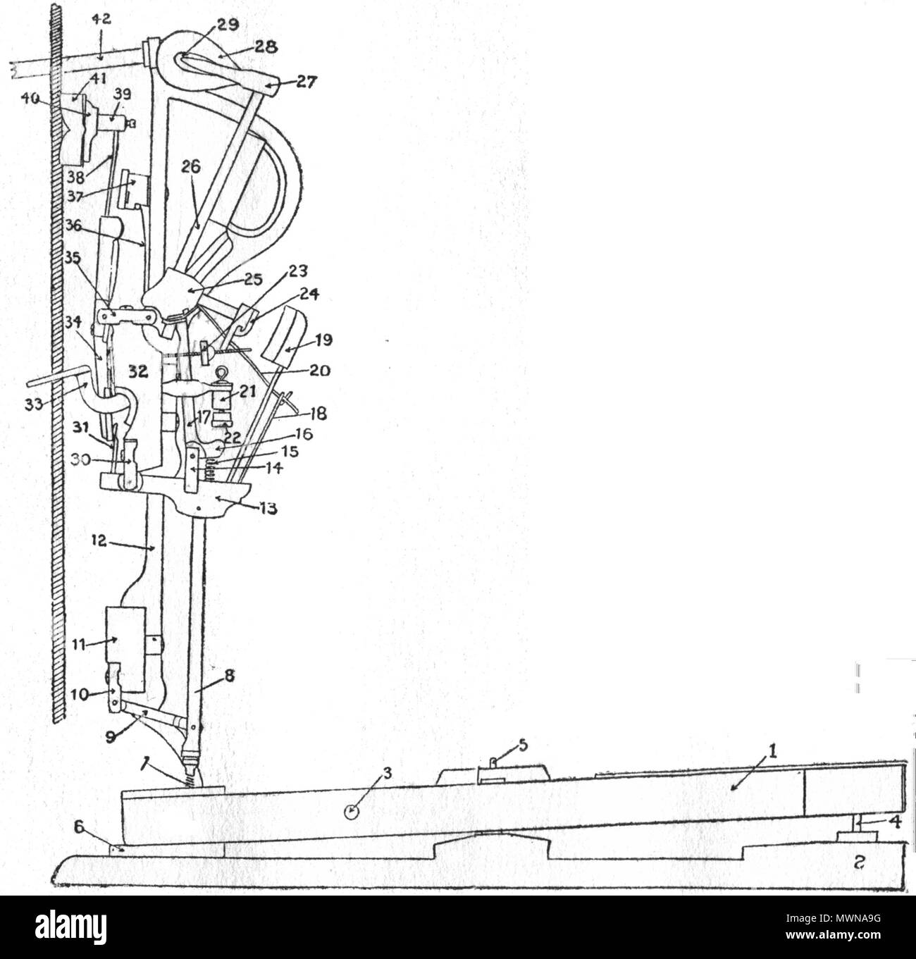 . Upright piano action . 1909. William Braid White 482 Piano upright action Stock Photo Alamy