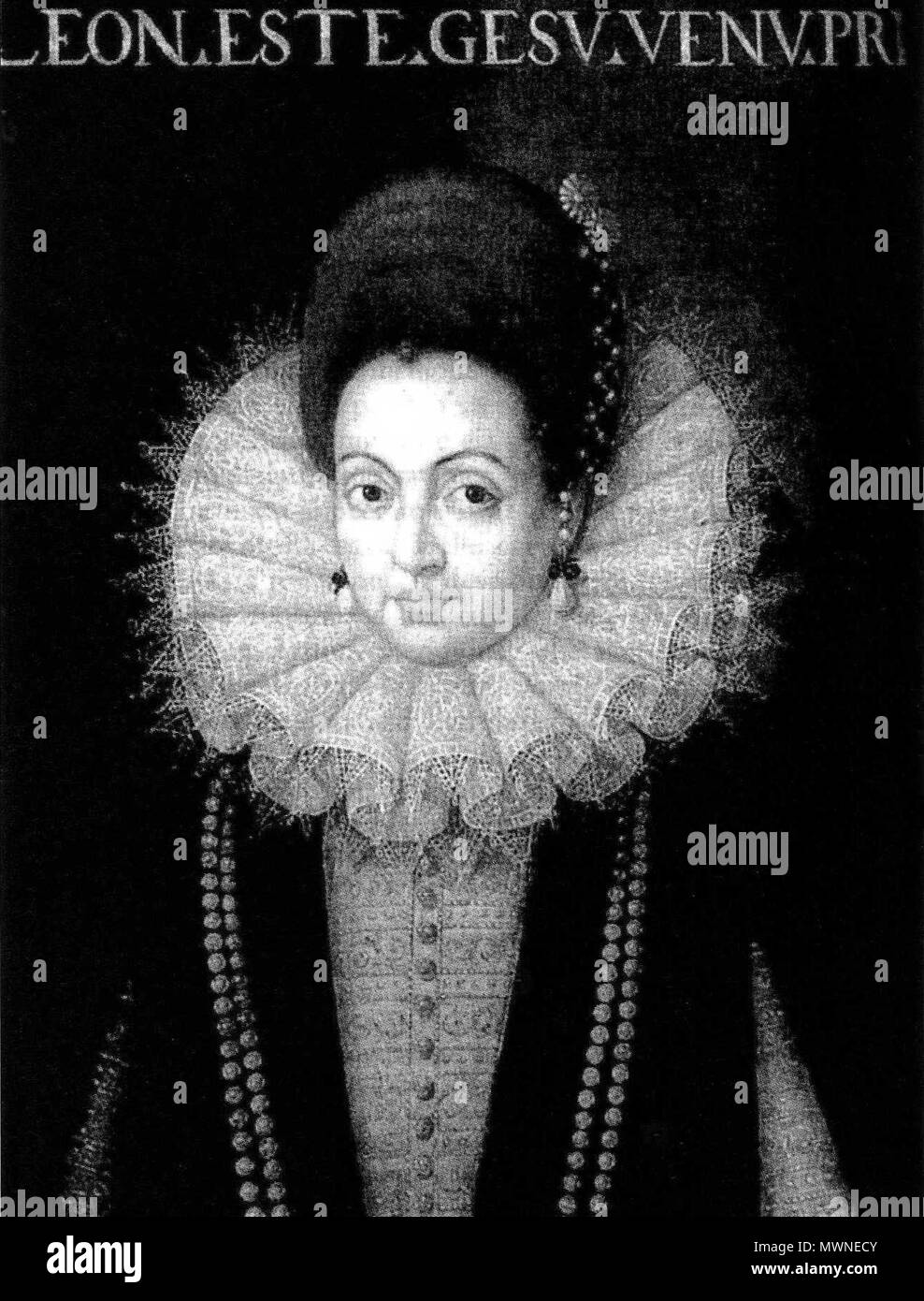 495 Portrait de Leonora d'Este Modène Stock Photo