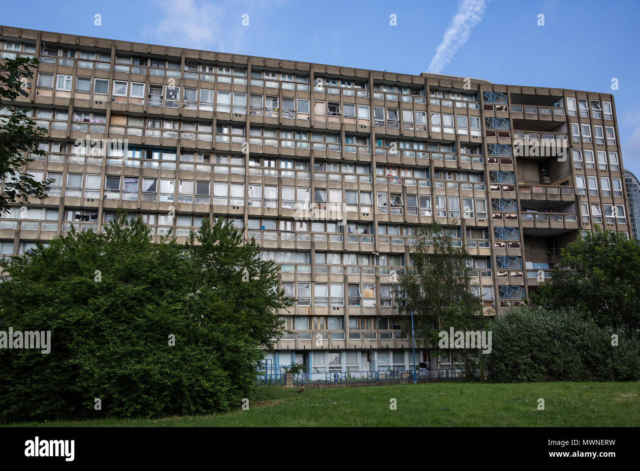 London, UK. 1st June, 2018. The Robin Hood Gardens social housing