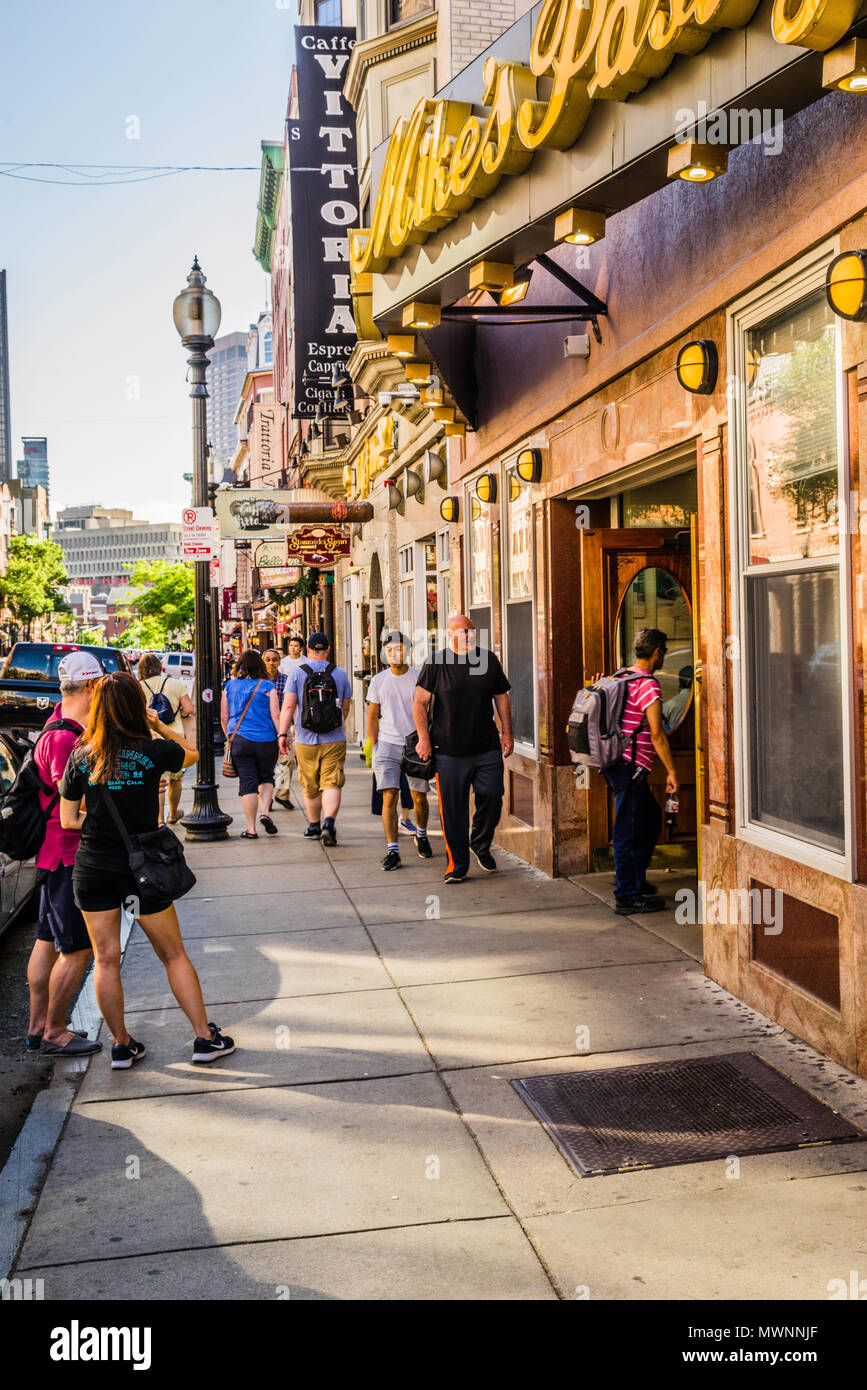 Hanover Street Boston, Massachusetts, USA Stock Photo Alamy