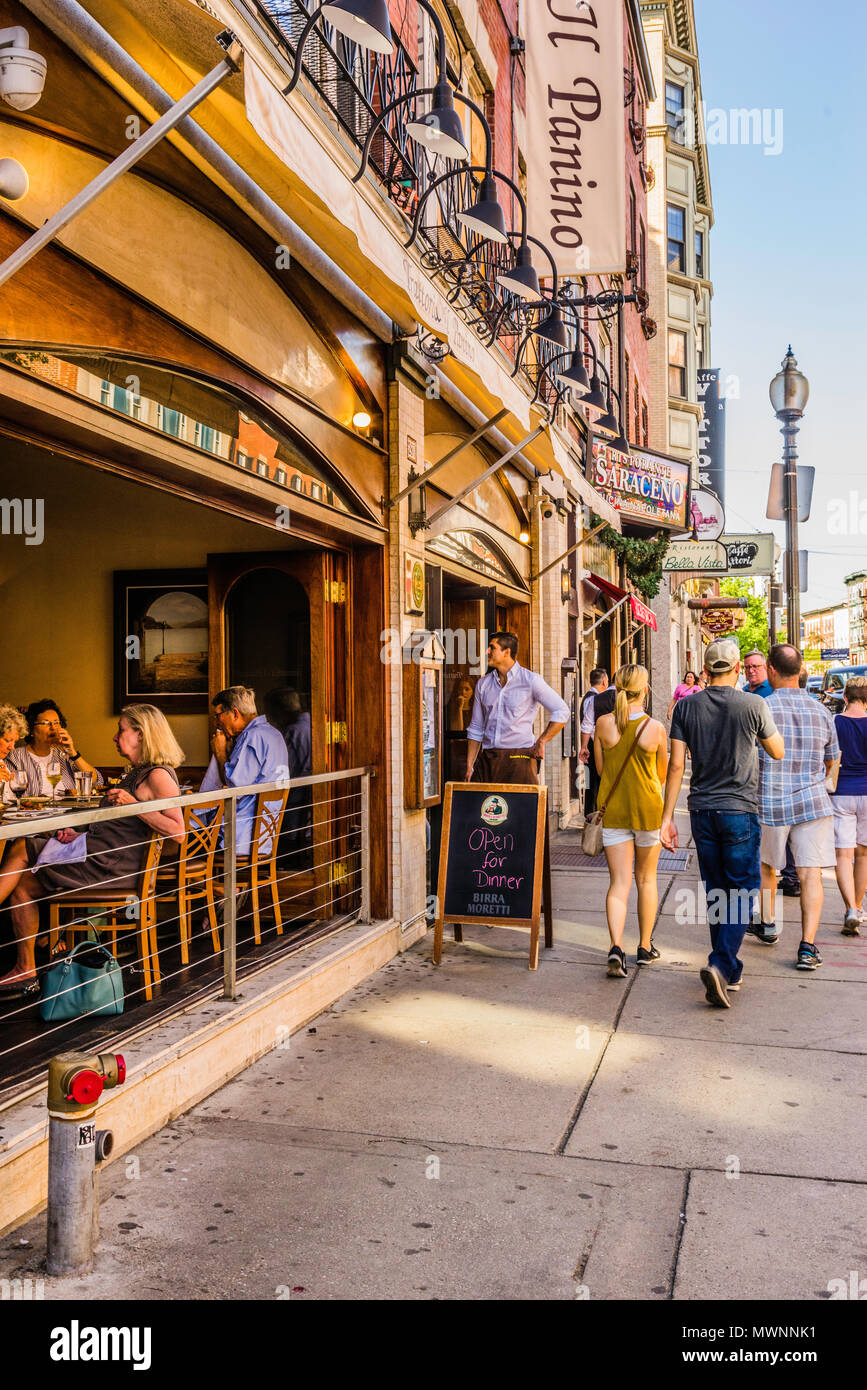 Hanover Street Boston, Massachusetts, USA Stock Photo Alamy