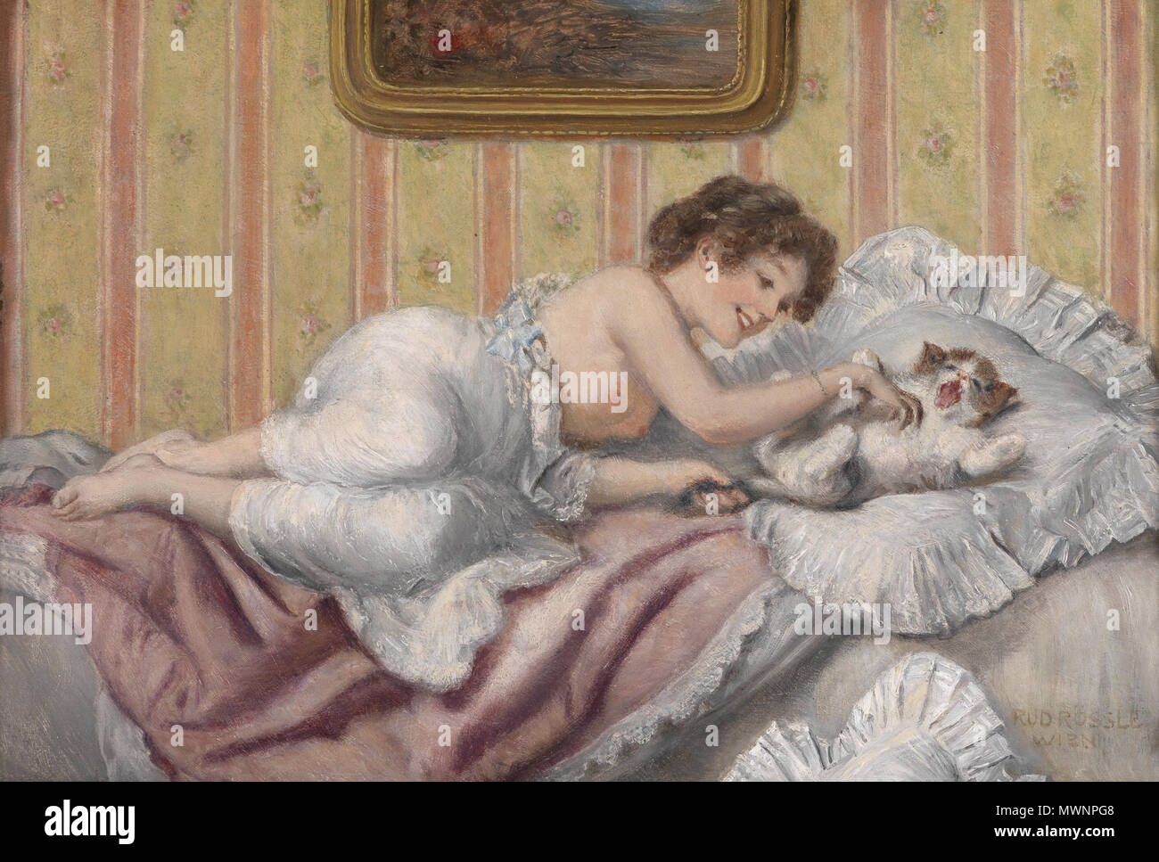 531 Rudolf Rössler Der kleine Liebling Stock Photo - Alamy