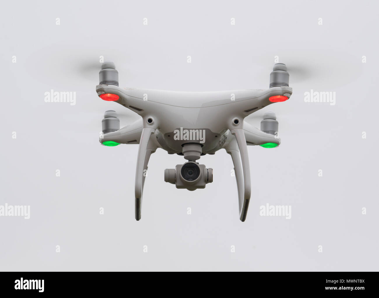 DJI Phantom 4 drone flying Stock Photo Alamy
