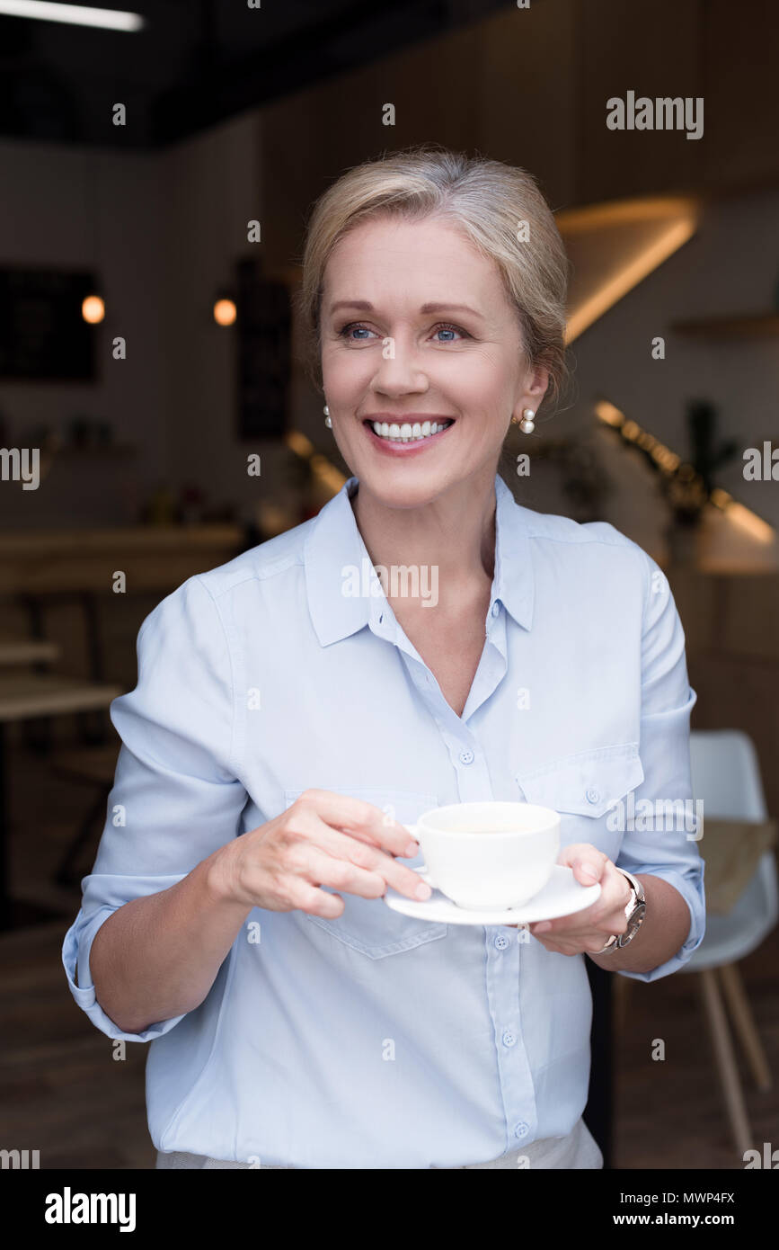 Beautiful smiling mature woman hi-res stock photography and images - Alamy