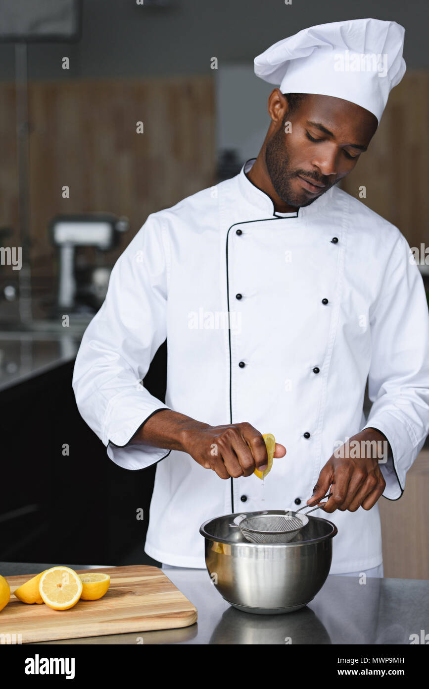 Black african american male chef hi-res stock photography and images - Page  4 - Alamy