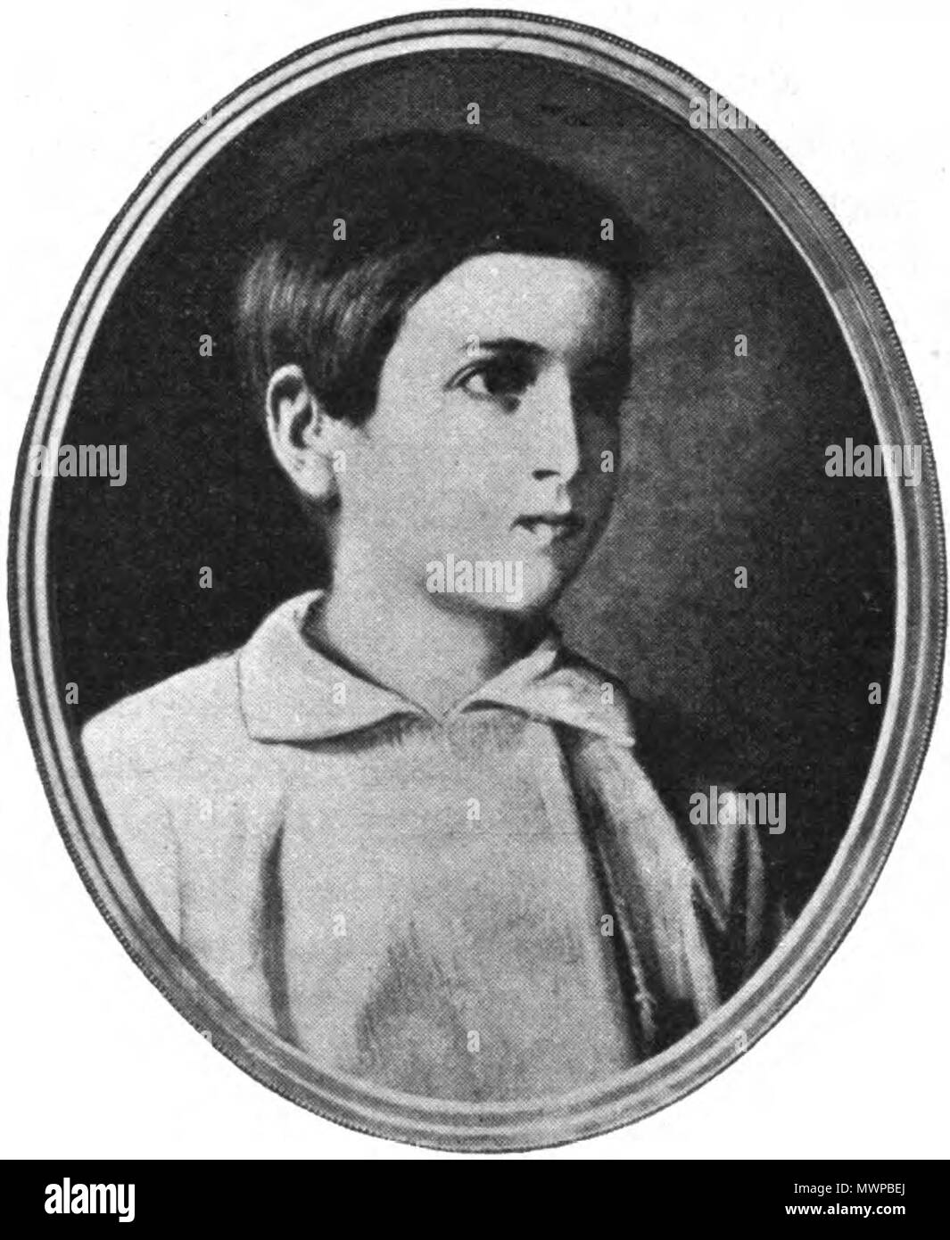 . English: Carol I of Romania, aged 6 Deutsch: Prinz Karl im sechsten Lebensalter . 1845. Unknown 503 Prinz Karl im sechsten Lebensalter 1845 Stock Photo