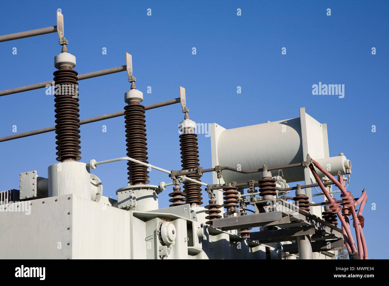 High Voltage Transformers for power distribution Stock Photo Alamy