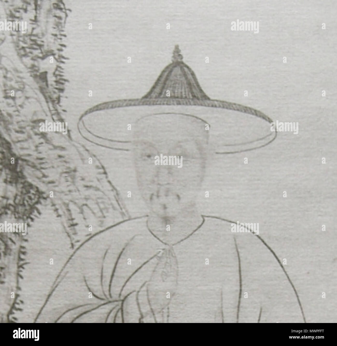 English Detail Of A Portrait Of Ruan Yuan 1764 1849 Dated 1808 Titled As Leitang Anzhu Small Portrait 日本語 雷塘庵主小像 部分 戊辰 １８０８ 冬日 阮元肖像王学浩補松 顔貌は専門画家が制作 11 December 08 13 08 48 Unknown 531 Ruan Yuan Portrait