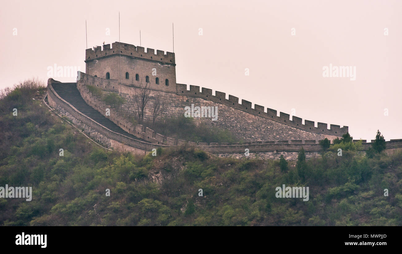 Great Wall at Juyongguan Pass, Bdadaling, China Stock Photo