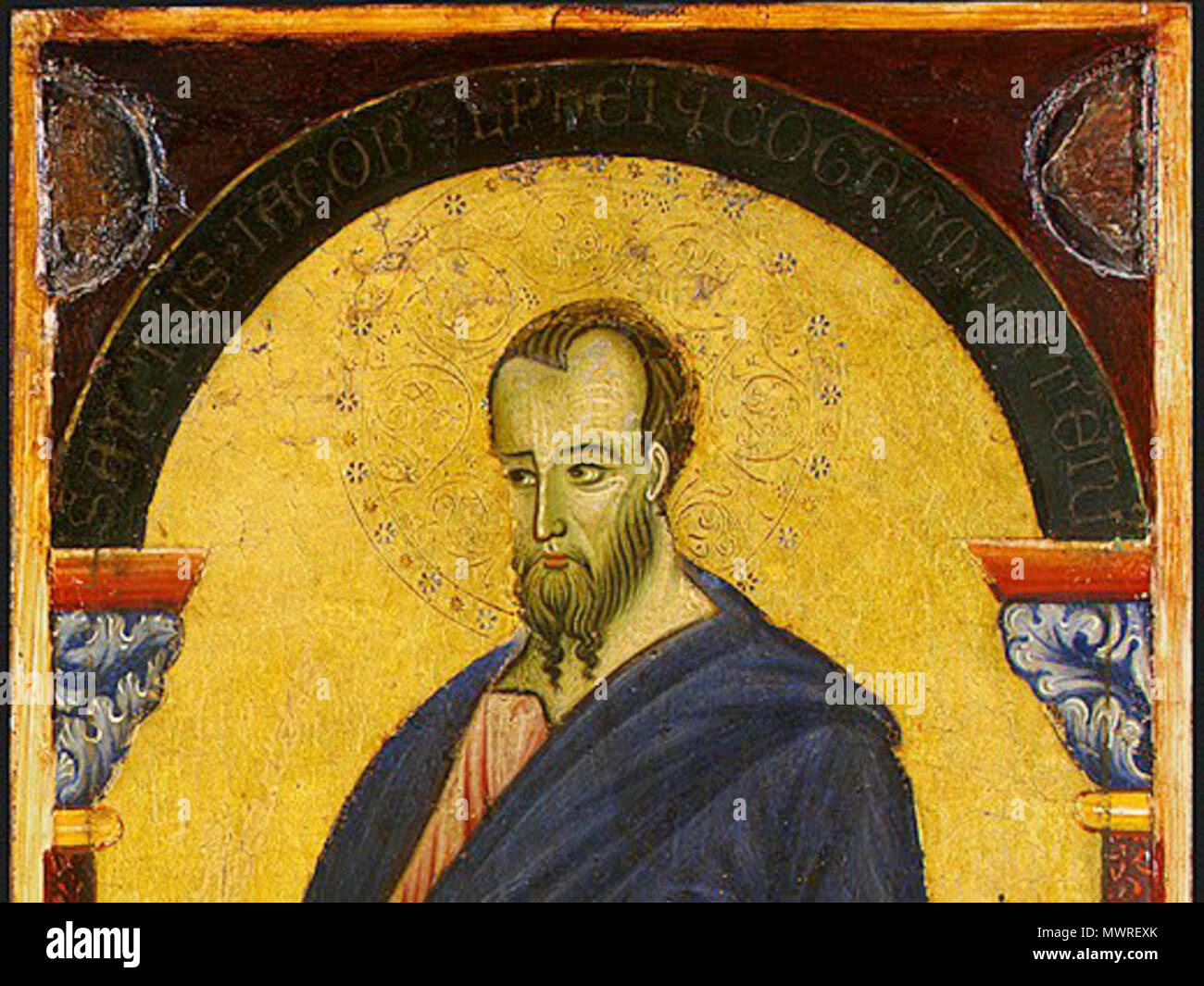 Saint James Minor English Double Sided Polyptych Detail - 