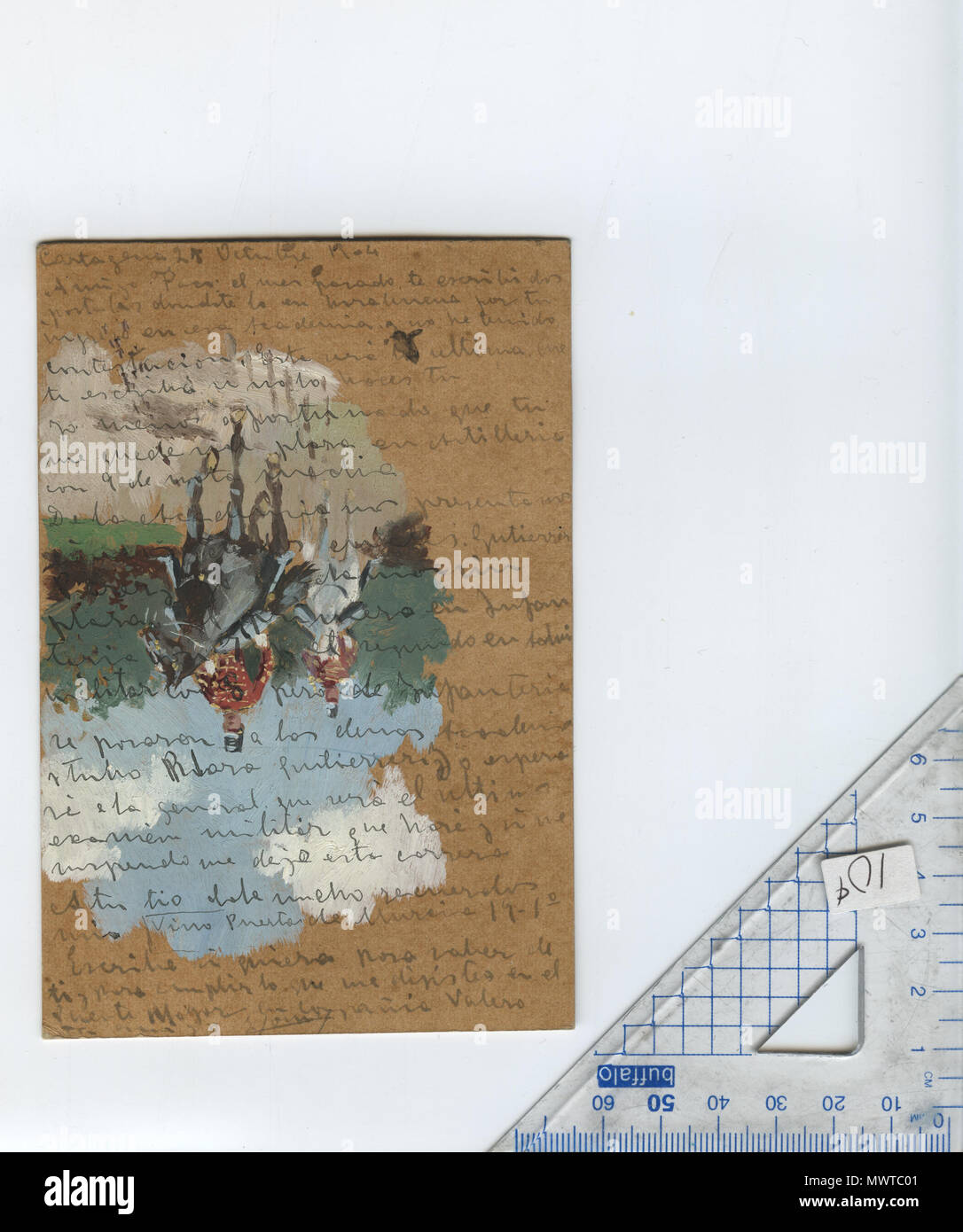 Text of a postcard message written in Weimar Germany to an