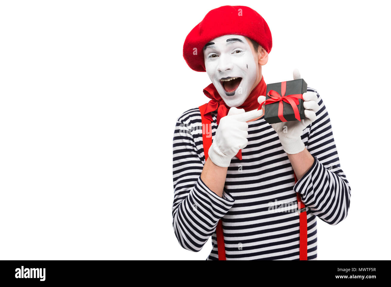 Clown laughing and pointing hi-res stock photography and images - Alamy