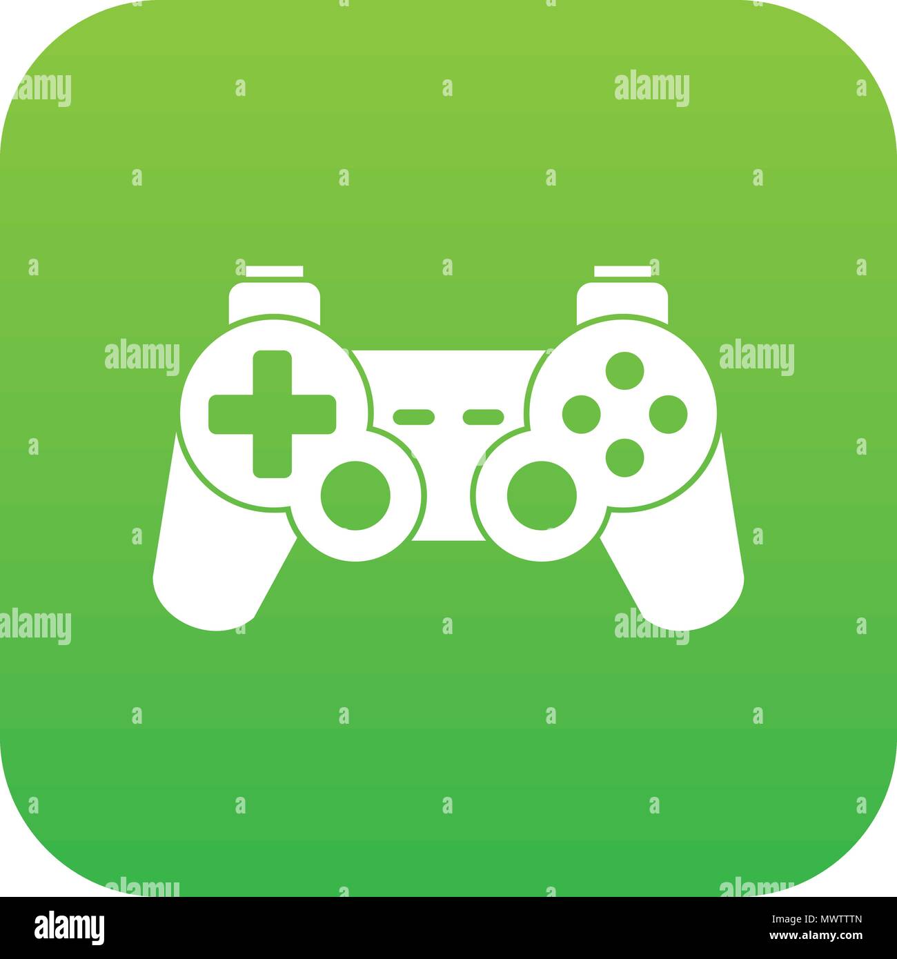 Game controller icon digital green Stock Vector Image & Art - Alamy