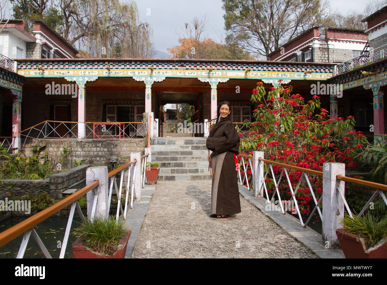 The Norbulingka Tibetan Institute of Tibetan Arts and Culture, Dharamsala, Himachal Pradesh, India, Asia Stock Photo