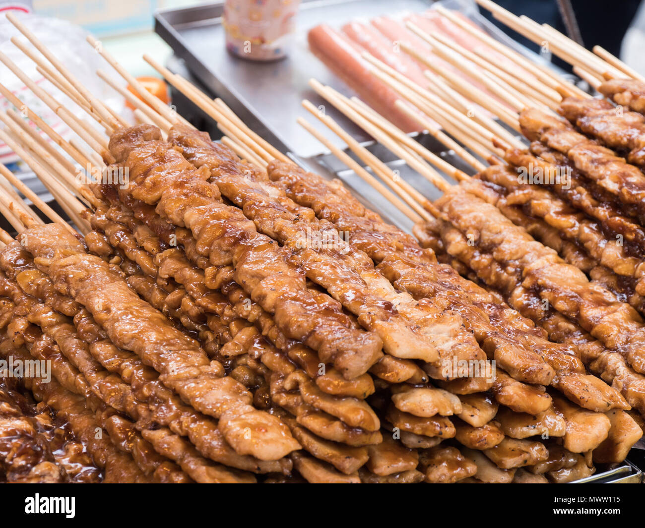 Street food in Korea Stock Photo