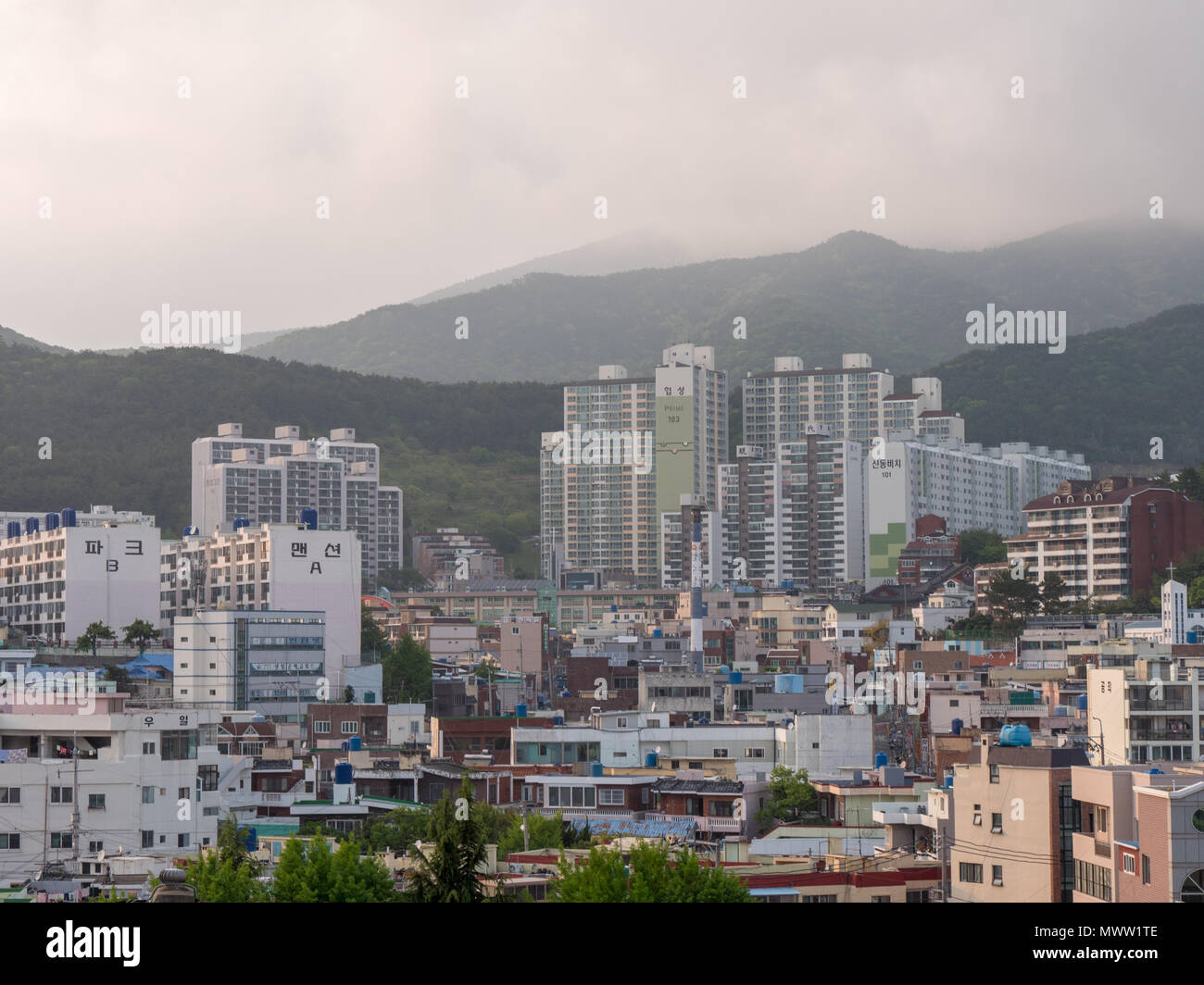 Busan, city of the south in south korea Stock Photo