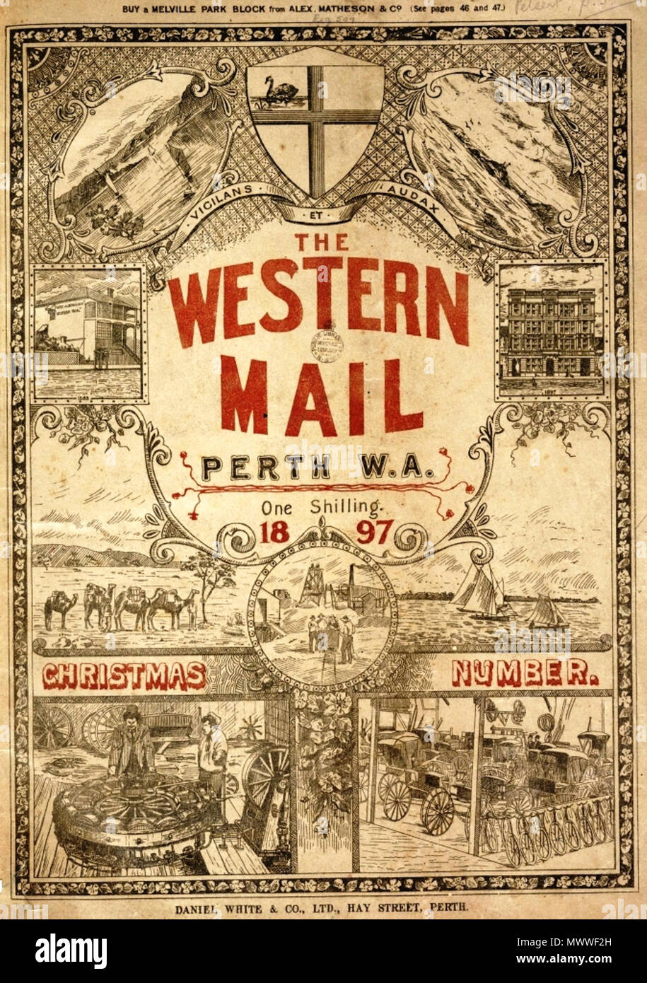 . This is an image of the cover page of the 1897 'Christmas Number' of