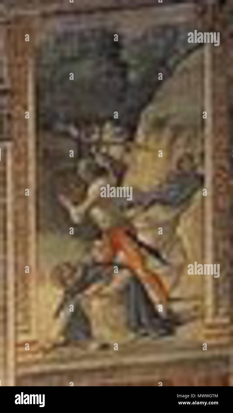 . The Killing of St. Peter Martyr . 15th century. Ghirlandaio 612 Tornabuoni chapel peter martyr Stock Photo