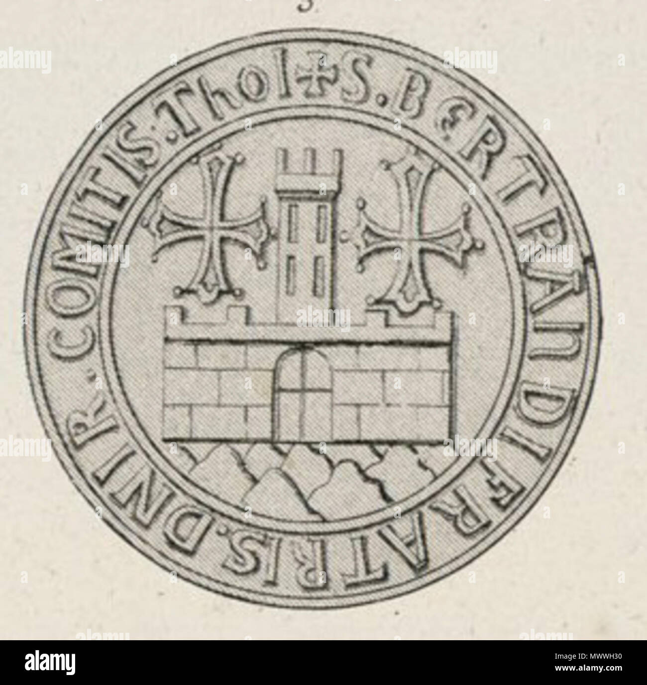 . English Seals . 19th century. Alexandre Du Mège 612 ToulouseB Stock