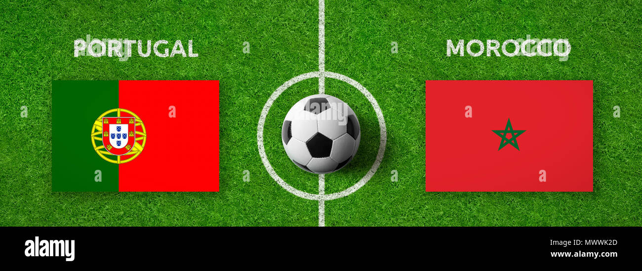 Football Match Portugal Vs Morocco Stock Photo Alamy Football Match Portugal Vs Morocco Stock Photo Alamy