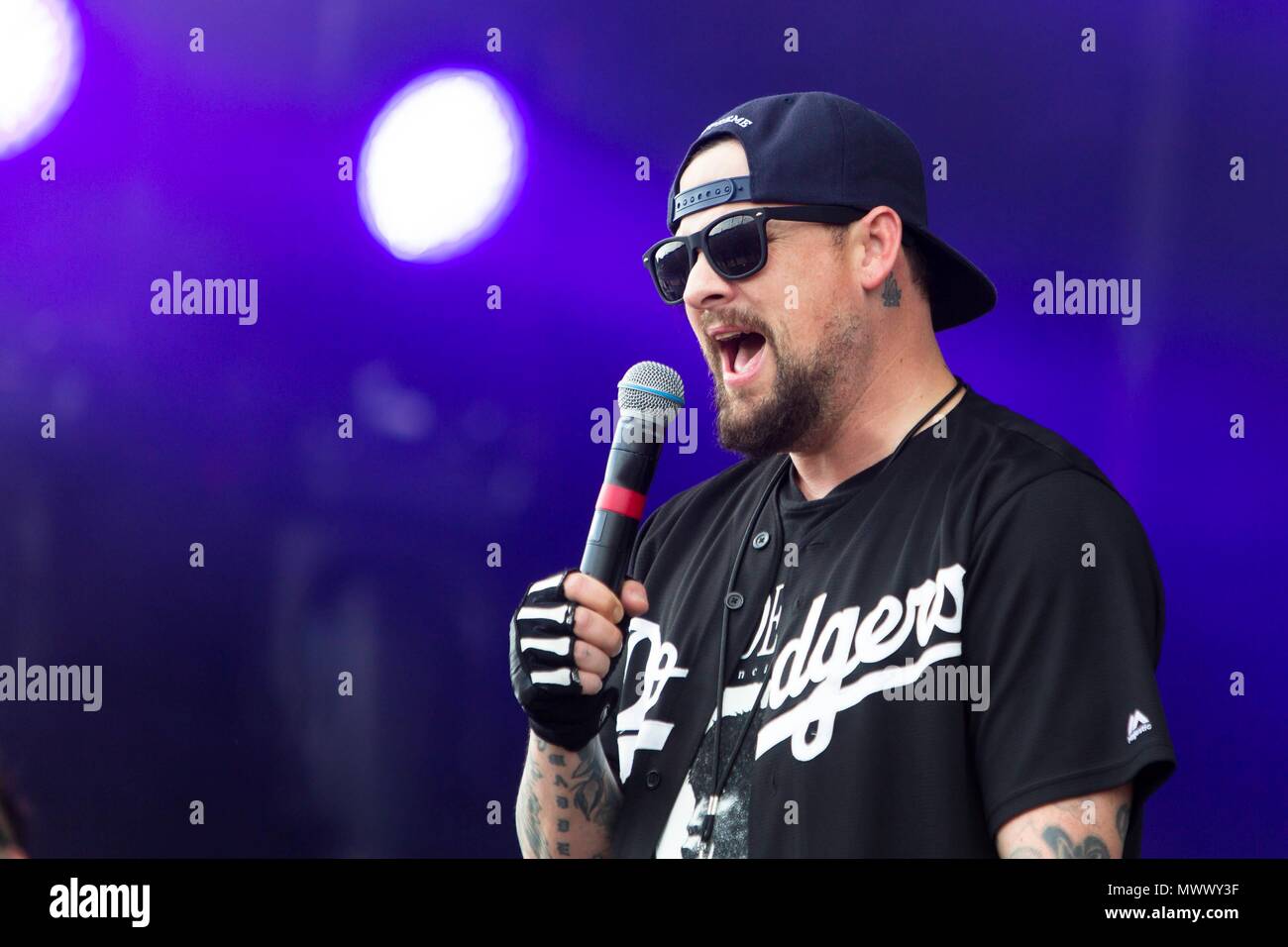 Joel Madden of Good Charlotte performs live on the first day of annual ...