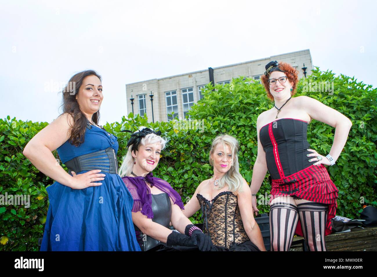 Steampunk Festival Morecambe Lancashire. 2nd June 2018. Sophie