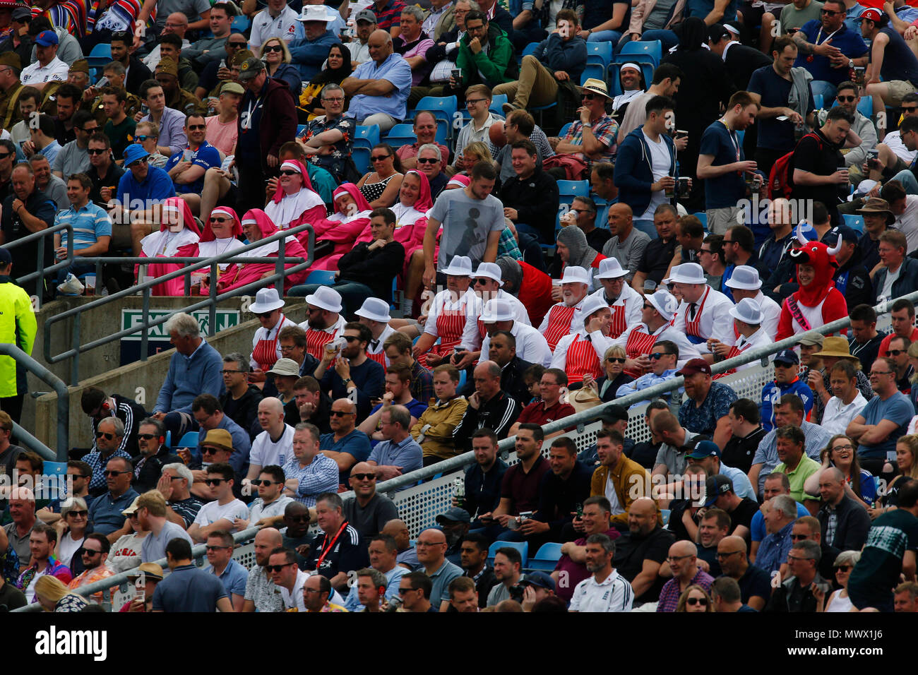 Emerald Headingley, Leeds, UK. 2nd June, 2018. International Test Match