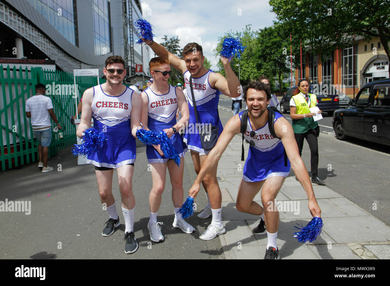 Rugby Sevens Fancy Dress Stock Photos & Rugby Sevens Fancy Dress Stock