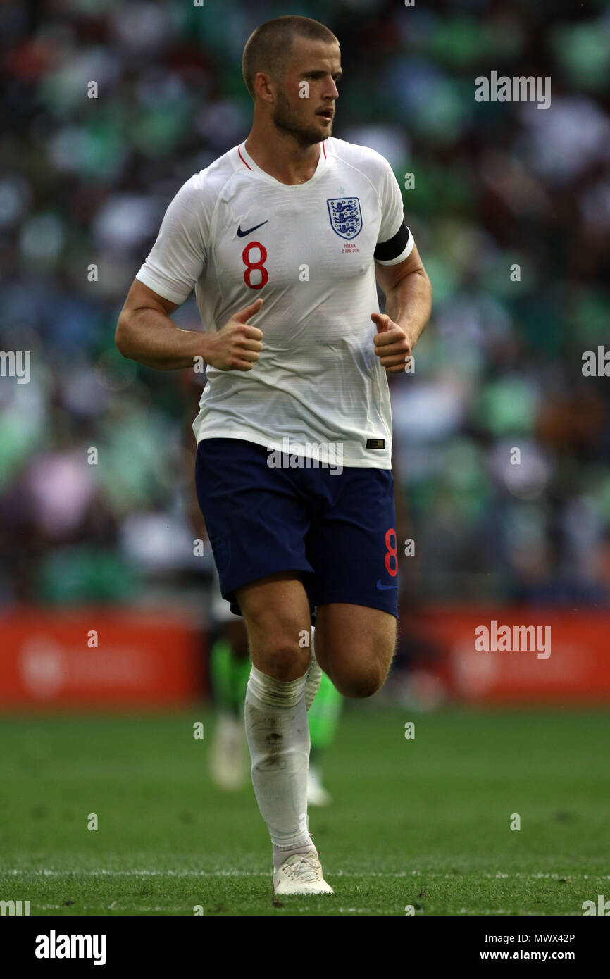 London, UK. 2nd June 2018. London, UK. 2nd May 2018. Eric Dier (E) at the England v Nigeria Friendly International match, at Wembley Stadium, on June 2, 2018. **This picture is for editorial use only** Credit: Paul Marriott/Alamy Live News Credit: Paul Marriott/Alamy Live News Credit: Paul Marriott/Alamy Live News Stock Photo