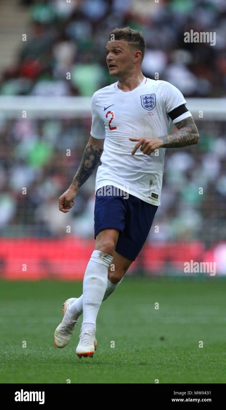 London, UK. 2nd June 2018. London, UK. 2nd May 2018. Kieran Trippier (E) at the England v Nigeria Friendly International match, at Wembley Stadium, on June 2, 2018. **This picture is for editorial use only** Credit: Paul Marriott/Alamy Live News Credit: Paul Marriott/Alamy Live News Credit: Paul Marriott/Alamy Live News Stock Photo