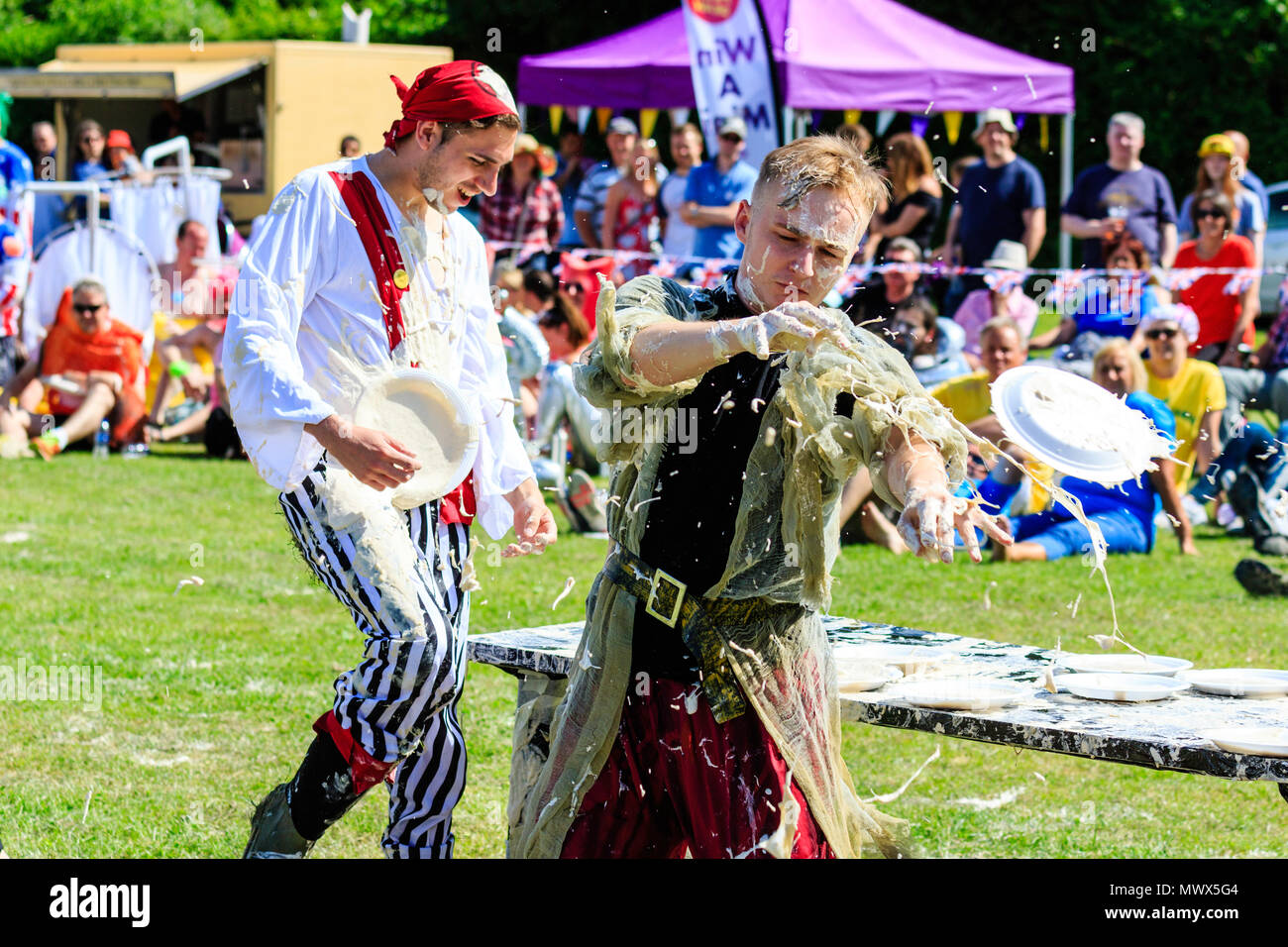 Custard pie fight hires stock photography and images Alamy