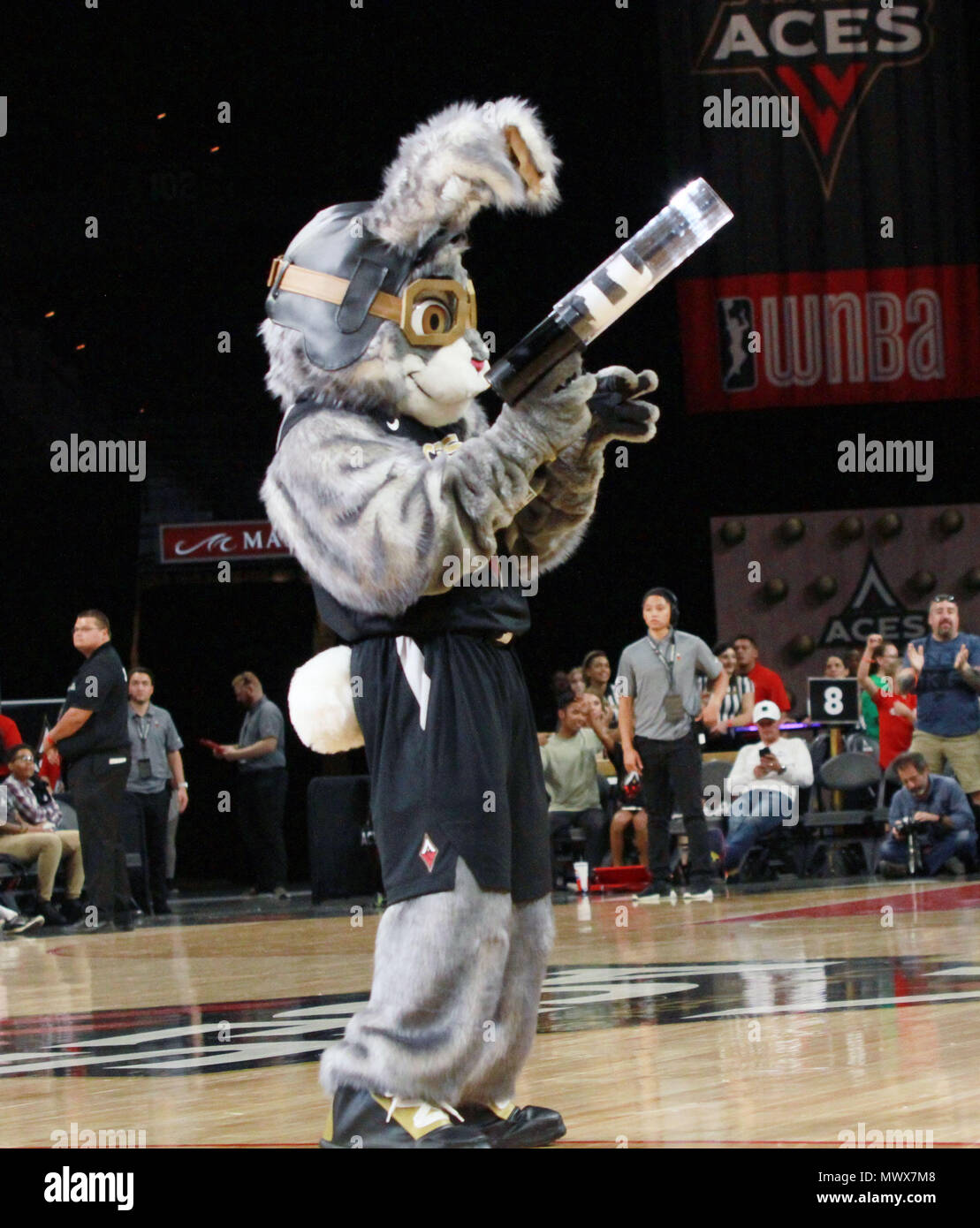 Las Vegas, Nevada, USA. 2nd June, 2018. Bucket, mascot of the Las