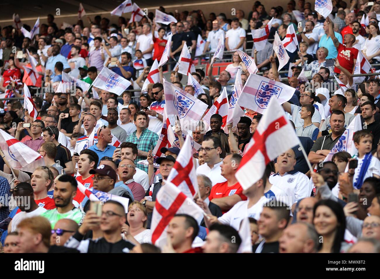 England supporters before the International Friendly match between