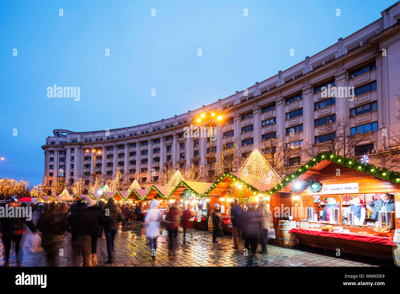 Christmas market, Bucharest, Romania, Europe Stock Photo Alamy