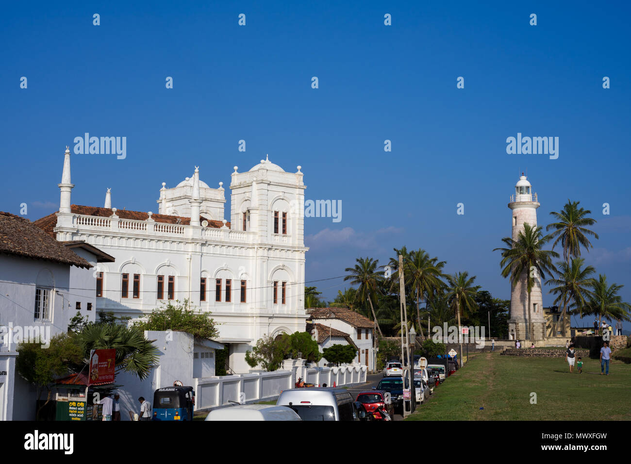 The old town of the historic Galle Fort, UNESCO World Heritage Site, Sri Lanka, Asia Stock Photo