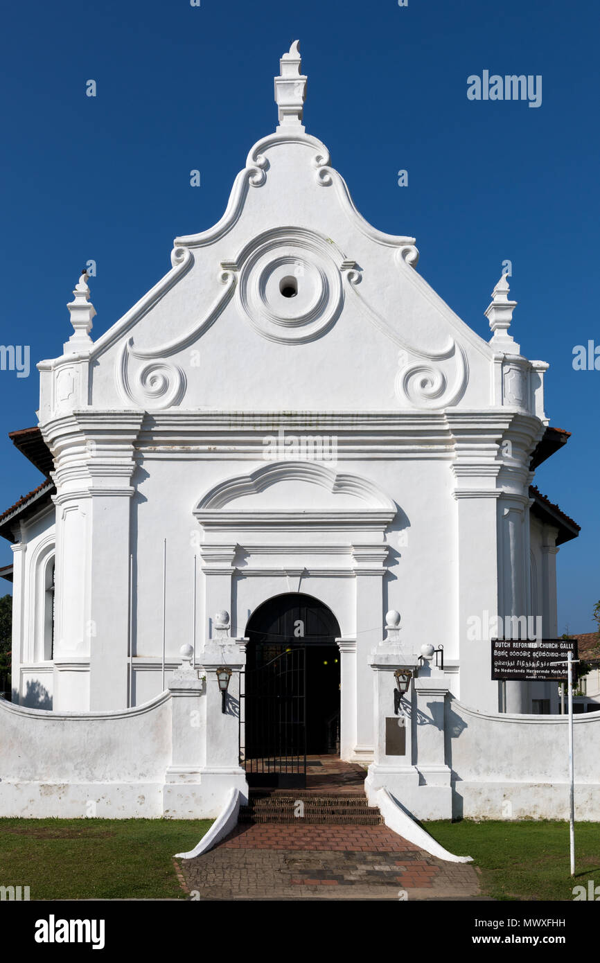 The Dutch Reformed Church in the historic Galle Fort, UNESCO World Heritage Site, Sri Lanka, Asia Stock Photo