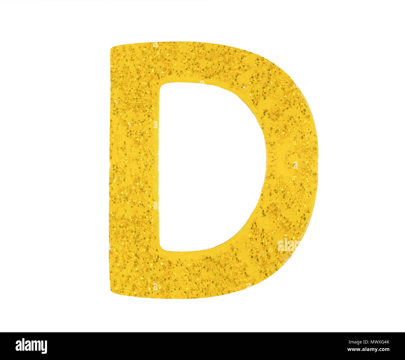 Letter D alphabet symbol, English Letter, English alphabet from yellow ...