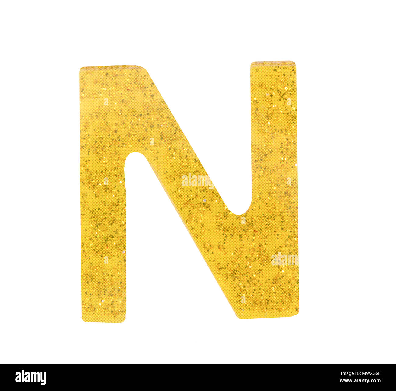 yellow letter n