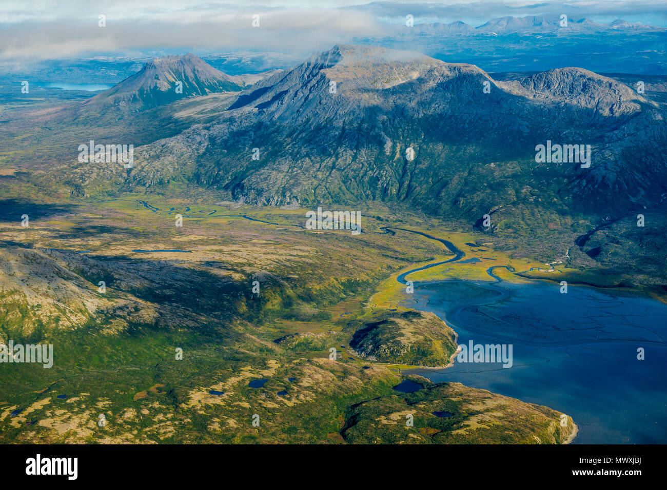 Cook Inlet coast, Katmai National Park and Reserve, Alaska, United States of America, North America Stock Photo