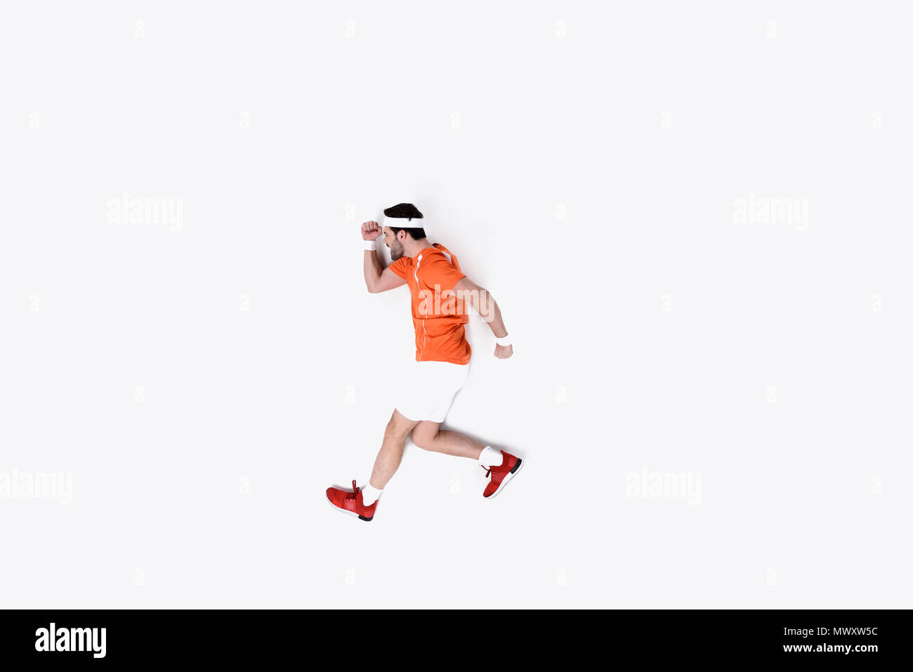 Running top view Cut Out Stock Images & Pictures - Alamy