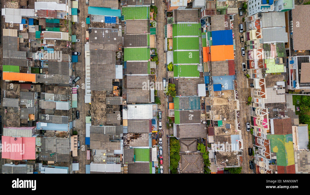 drone shot over Bangkok, Thailand Stock Photo Alamy