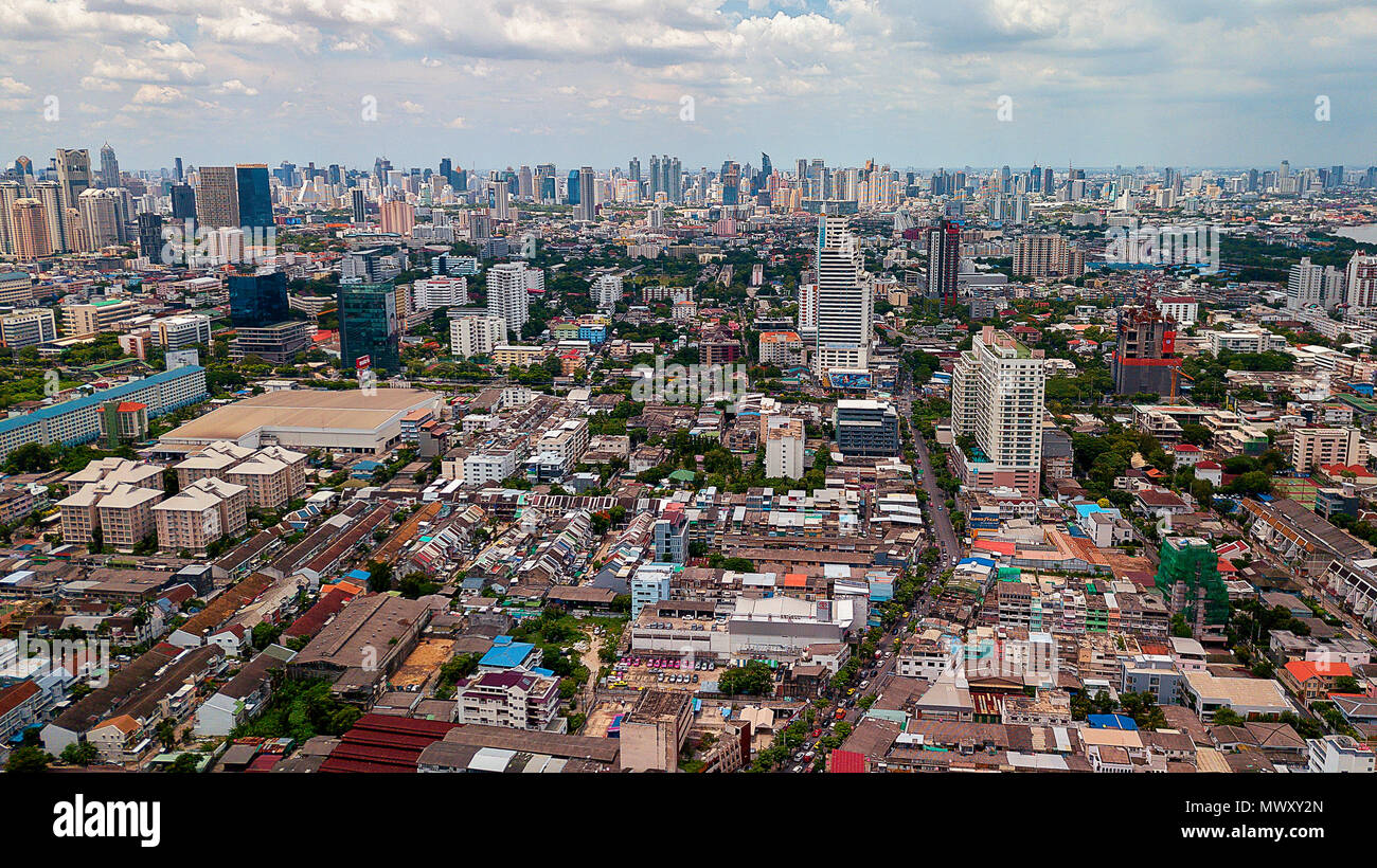 drone shot over Bangkok, Thailand Stock Photo - Alamy