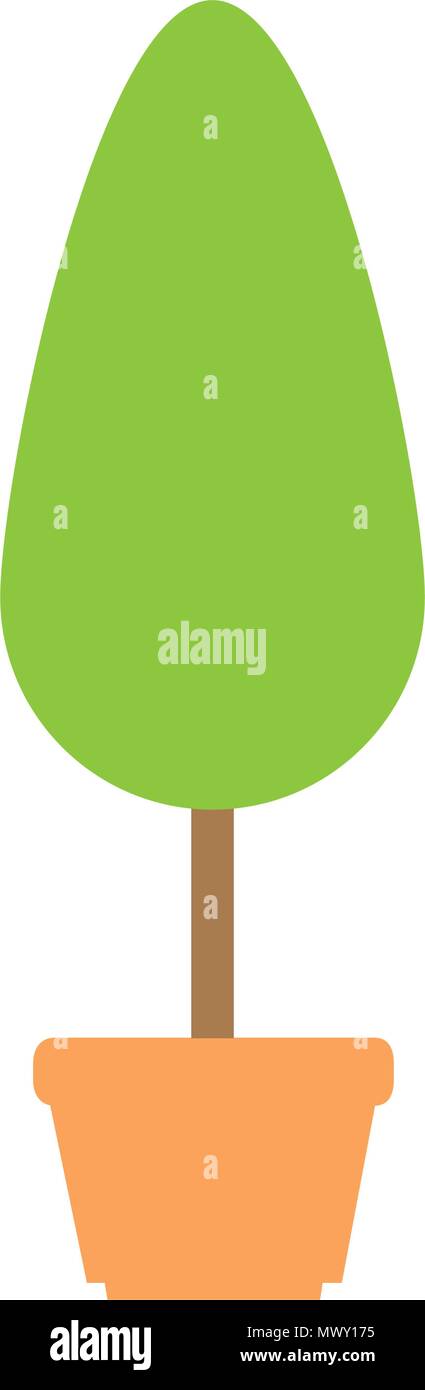 tree plant in pot icon Stock Vector Image & Art - Alamy