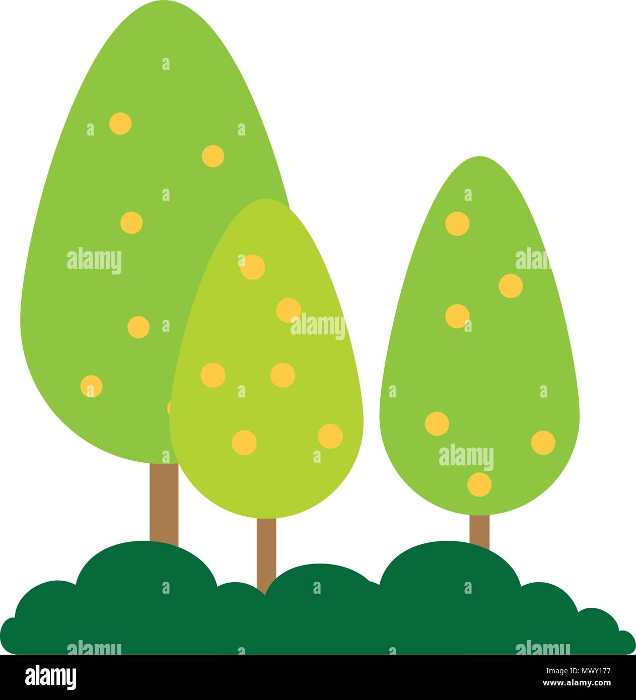 trees plants forest icon Stock Vector Image & Art - Alamy