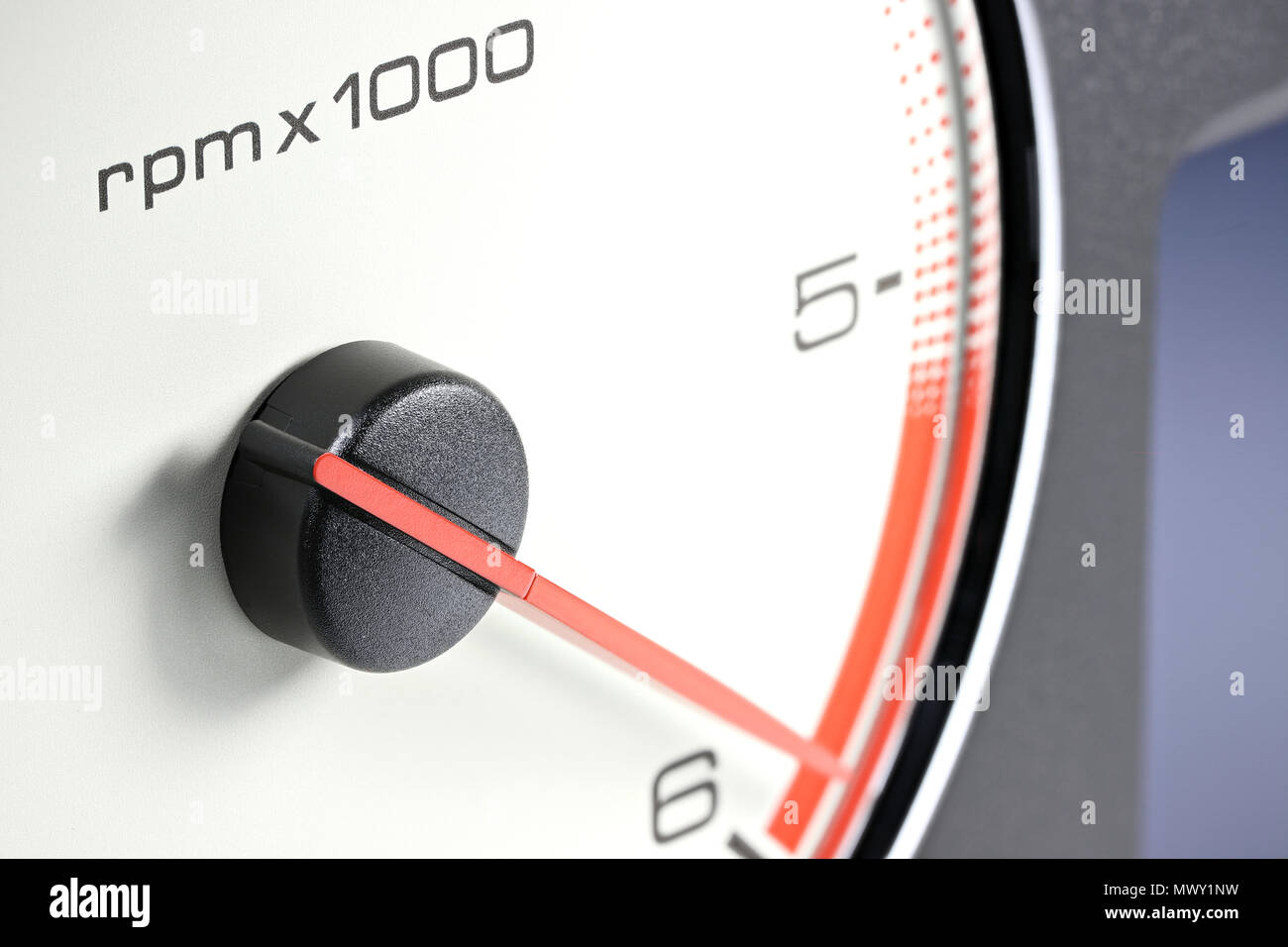 tachometer in red sphere Stock Photo Alamy