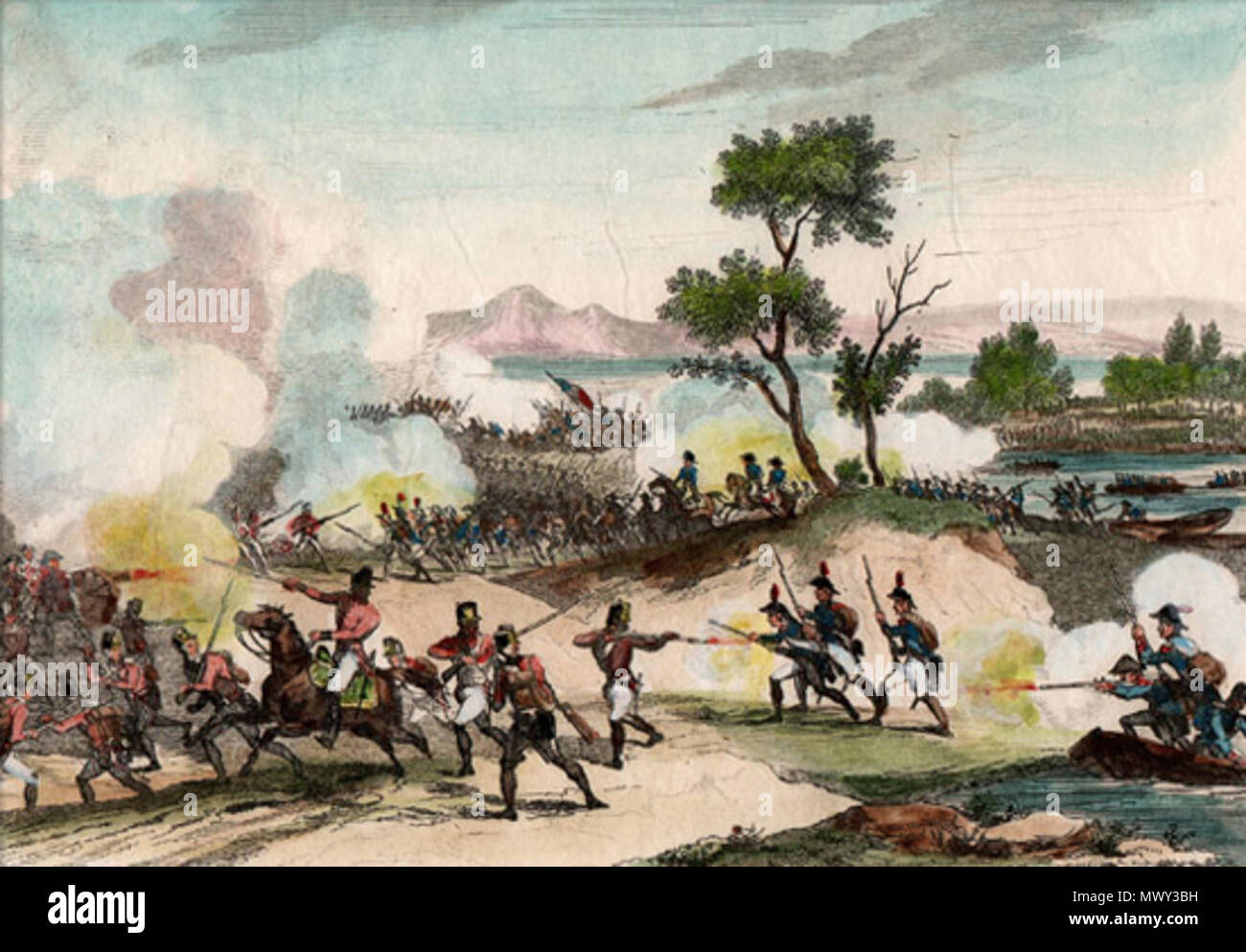 . English Battle of Neuwied Deutsch Schlacht von Neuwied . 1837