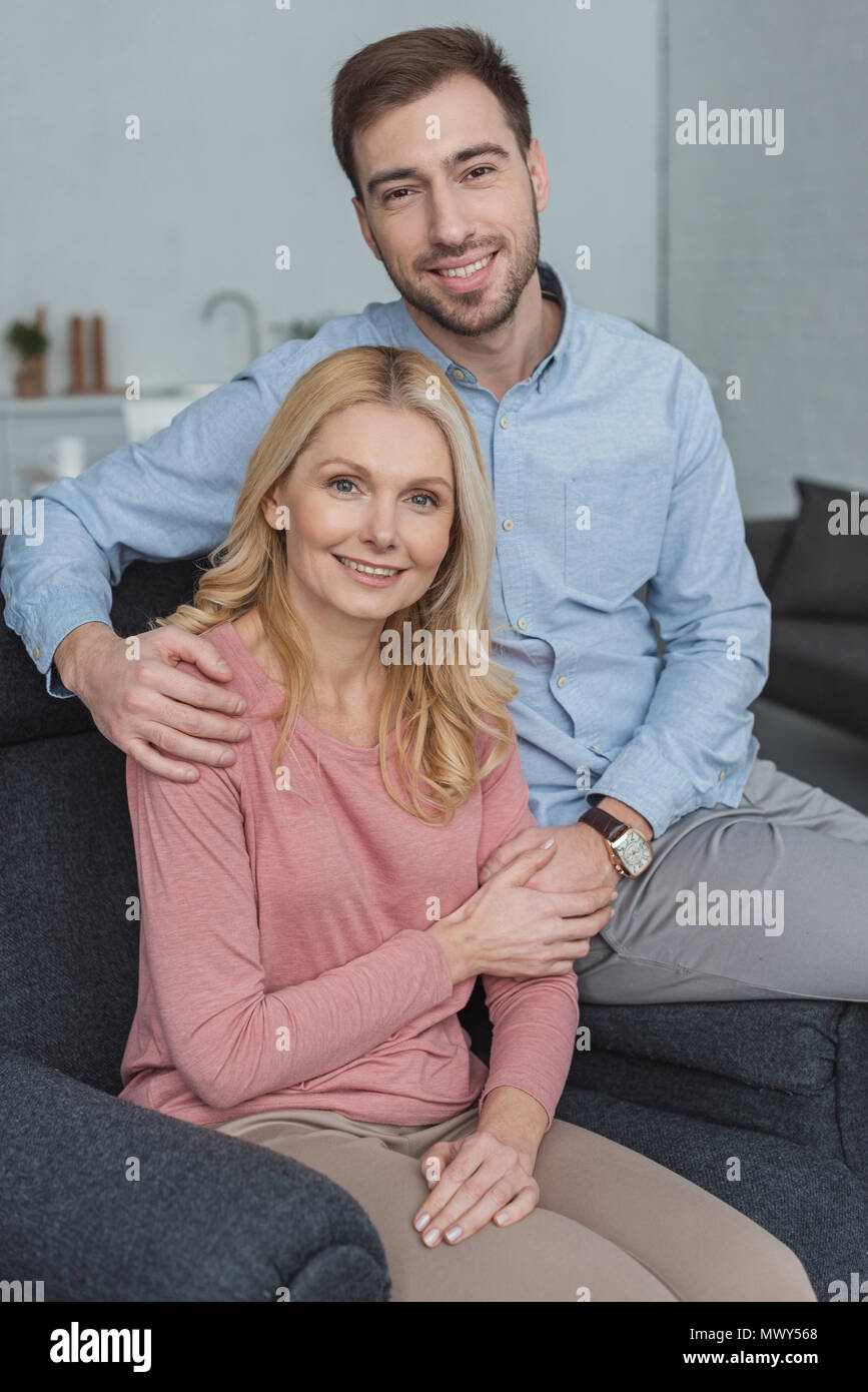 Grown son with mother hi-res stock photography and images - Alamy