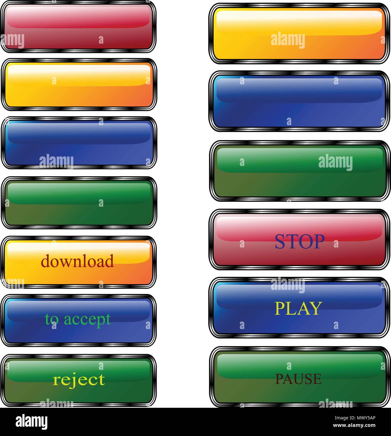 Buttons design hi-res stock photography and images - Alamy